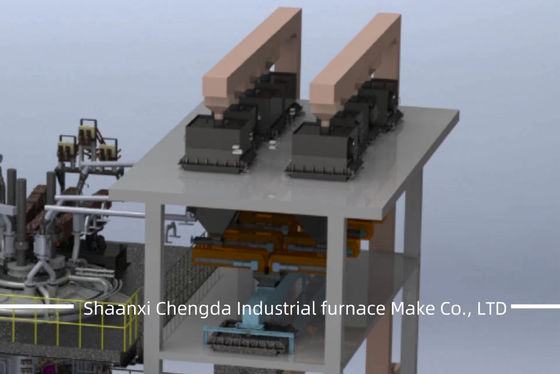 Three way catalyst treatment electric furnace equipment