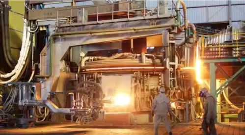 Forno ad arco a corrente continua da 1000 kg per la linea di produzione di rivestimenti