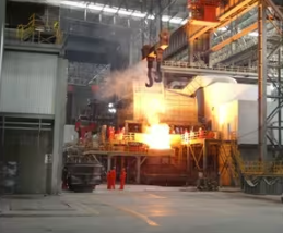 Fornace di raffinazione a conca a controllo PLC Fornace LRF 10T-160T per la fabbricazione di acciaio