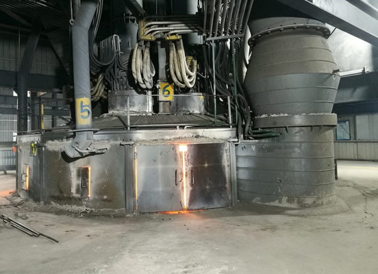 Fornace ad arco elettrico a mullite fusa da ganga di carbone da 4000 kVA, attrezzatura per la fusione di refrattari in mullite, riciclaggio di rifiuti solidi