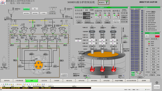 Assemblaggio armadio di controllo automazione DCS per linea di fusione forno ad arco elettrico