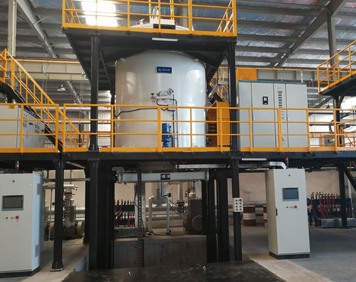 Fornace a induzione per fusione di ferroleghe da 3T a media frequenza con alimentatore IGBT